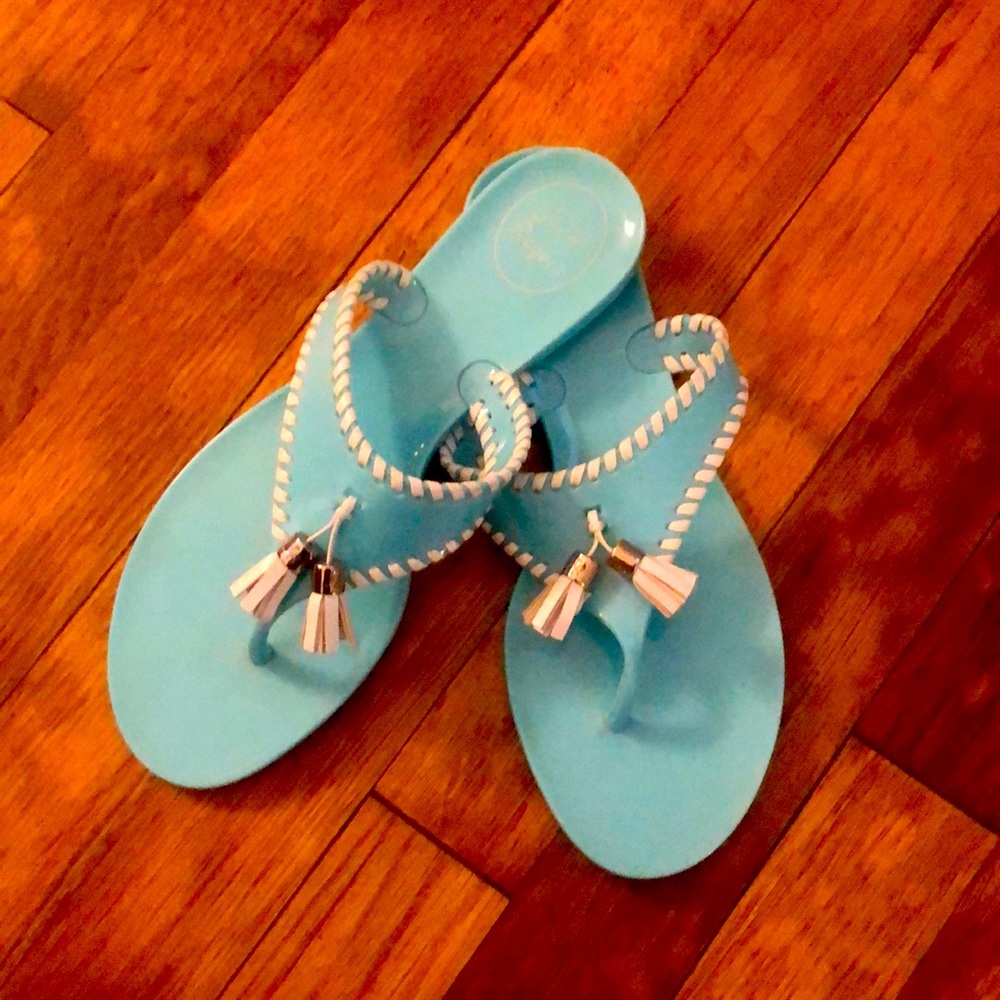 Aqua Jack Rogers jellies!
